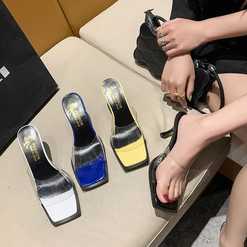2022 New Summer Slippers Casual Women's Shoes Wedding Jelly Sexy Stiletto Pvc Square Toe Open Toe Women's Sandals High Heels 1
2022 New Summer Slippers Casual Women's Shoes Wedding Jelly Sexy Stiletto Pvc Square Toe Open Toe Women's Sandals High Heels 1