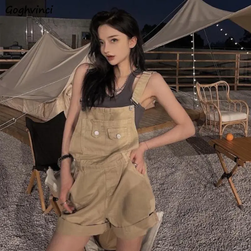 Vintage Cargo Rompers Summer High Waist Young Overalls Loose Fashion Streetwear Cool Girls Sexy All-match Simple Button Design
Vintage Cargo Rompers Summer High Waist Young Overalls Loose Fashion Streetwear Cool Girls Sexy All-match Simple Button Design