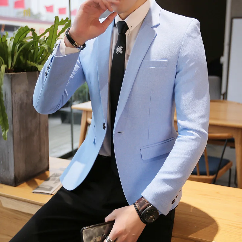 High-quality Casual Suits Men's Small Suits Slim Western Single-piece Suits Fashionable and Handsome Korean Jacket Men's Jackets
High-quality Casual Suits Men's Small Suits Slim Western Single-piece Suits Fashionable and Handsome Korean Jacket Men's Jackets