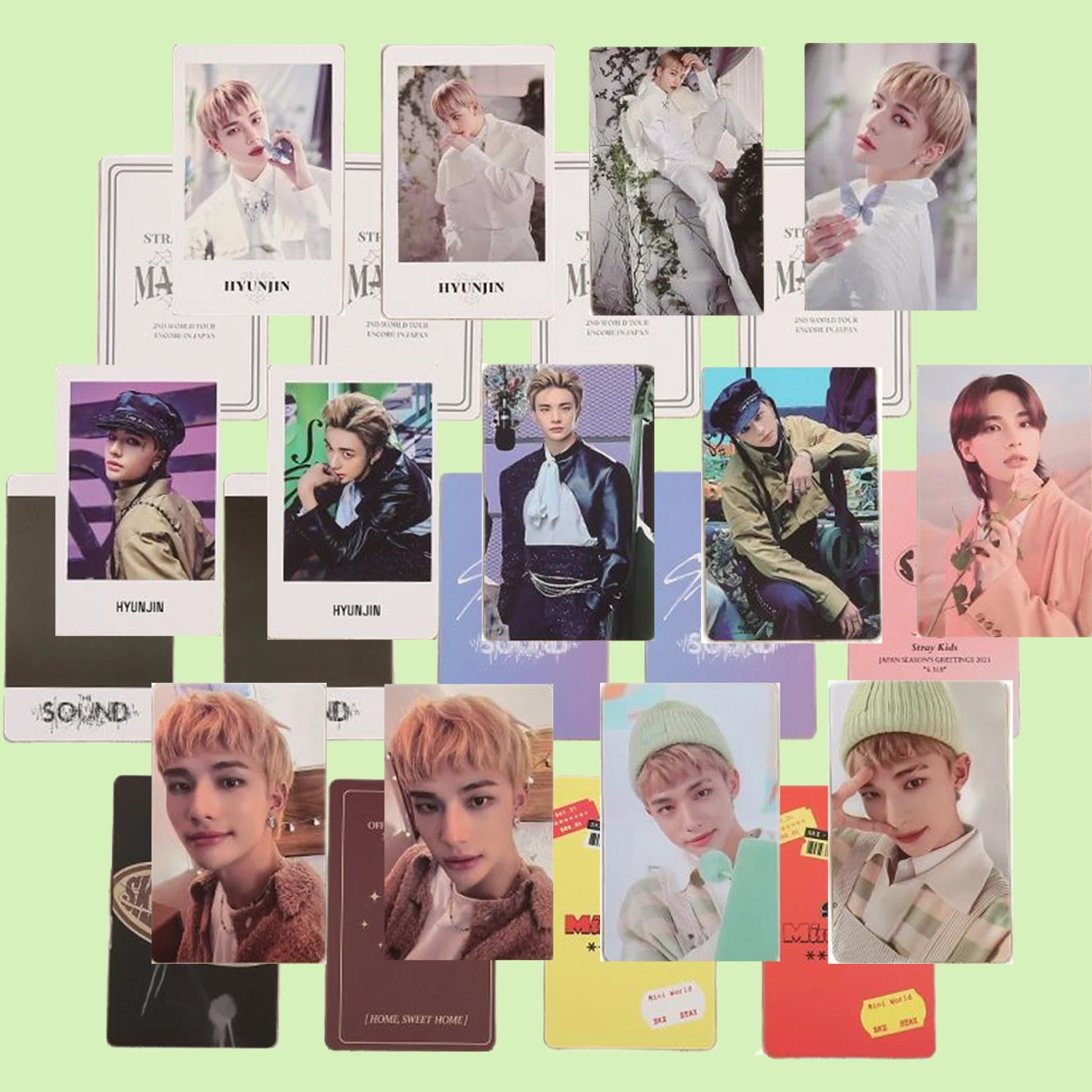 Straykids REPLAY Photocards The Sound Album Double-Sided LOMO Cards HyunJin Felix Individual Paper Cards 2023 Season Greeting
Straykids REPLAY Photocards The Sound Album Double-Sided LOMO Cards HyunJin Felix Individual Paper Cards 2023 Season Greeting