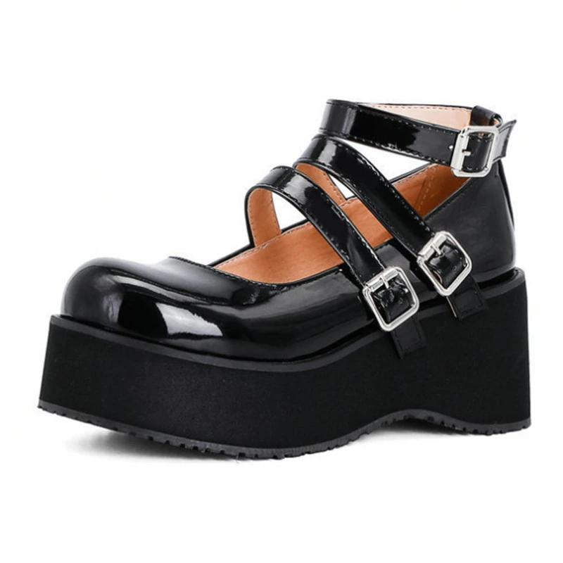 Platform Shoes JK Uniform Shoes Harajuku Soft Girl Dark Loli Style Retro Style Four Seasons New Ladies Mary Jane Shoes
Platform Shoes JK Uniform Shoes Harajuku Soft Girl Dark Loli Style Retro Style Four Seasons New Ladies Mary Jane Shoes