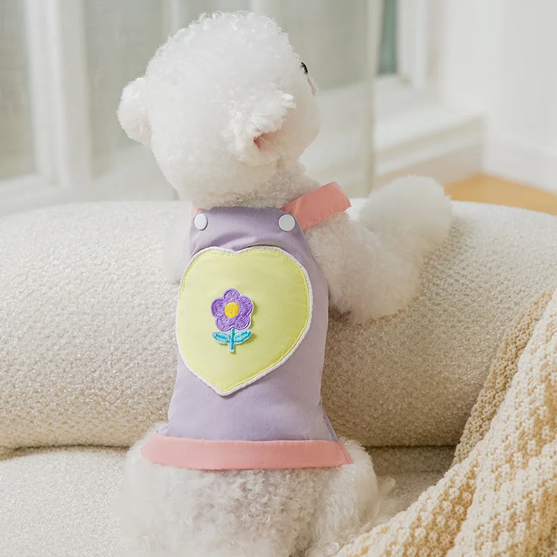 Pet Color Love Patch Contrast Color Sling Puppy Two-legged Vest Teddy Pomeranian Small Dog Summer Pet Clothes
Pet Color Love Patch Contrast Color Sling Puppy Two-legged Vest Teddy Pomeranian Small Dog Summer Pet Clothes