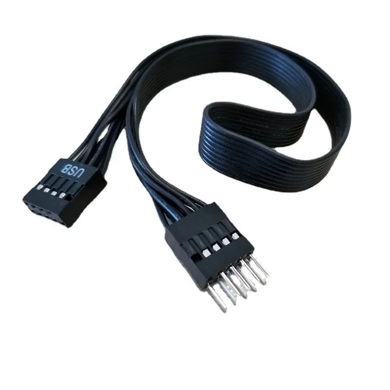 

Motherboard Mainboard 9Pin USB 2.0 Male to Female Extension Dupont Data Cable Cord Wire Line 30cm for PC DIY 1pcs
