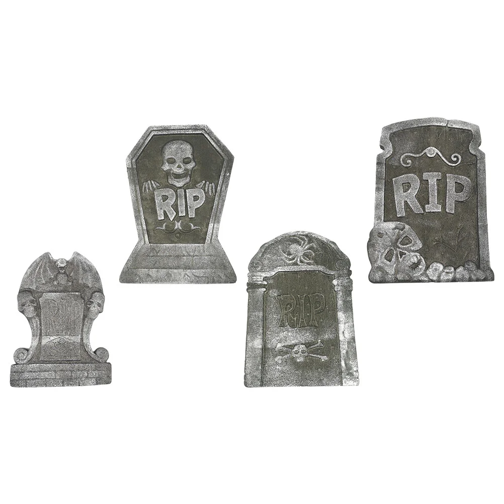 4 Pcs Halloween Decorations Tombstone Props Supplies The Sign Froth Tombstones Party Decorative
4 Pcs Halloween Decorations Tombstone Props Supplies The Sign Froth Tombstones Party Decorative