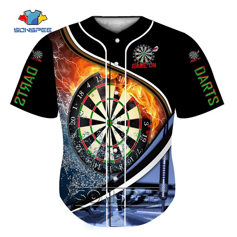 SONSPEE Summer Cool Dart Board Image Baseball Uniform for Men Casual Hip Hop Sportswear Short Sleeve Youth Team Baseball Jerseys
SONSPEE Summer Cool Dart Board Image Baseball Uniform for Men Casual Hip Hop Sportswear Short Sleeve Youth Team Baseball Jerseys