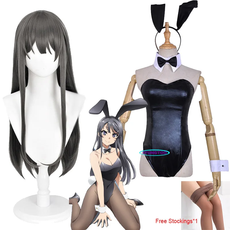 Anime Sakurajima Mai Cosplay Costumes Seishun Buta Yarou wa Bunny Girl Costume Senpai no Yume wo Minai Sakurajima Wigs
Anime Sakurajima Mai Cosplay Costumes Seishun Buta Yarou wa Bunny Girl Costume Senpai no Yume wo Minai Sakurajima Wigs