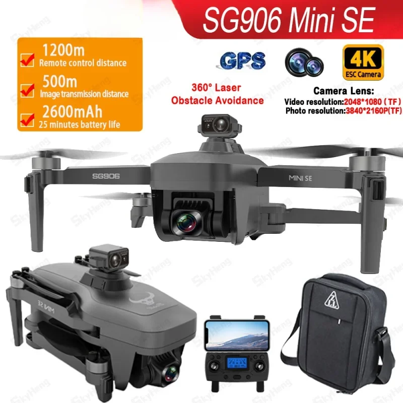 SG906 SE Brushless Motor RC Quadcopter Mini SE Drone ESC 4K HD Camera Laser Obstacle Avoidance 5G GPS Positioning Dron
SG906 SE Brushless Motor RC Quadcopter Mini SE Drone ESC 4K HD Camera Laser Obstacle Avoidance 5G GPS Positioning Dron