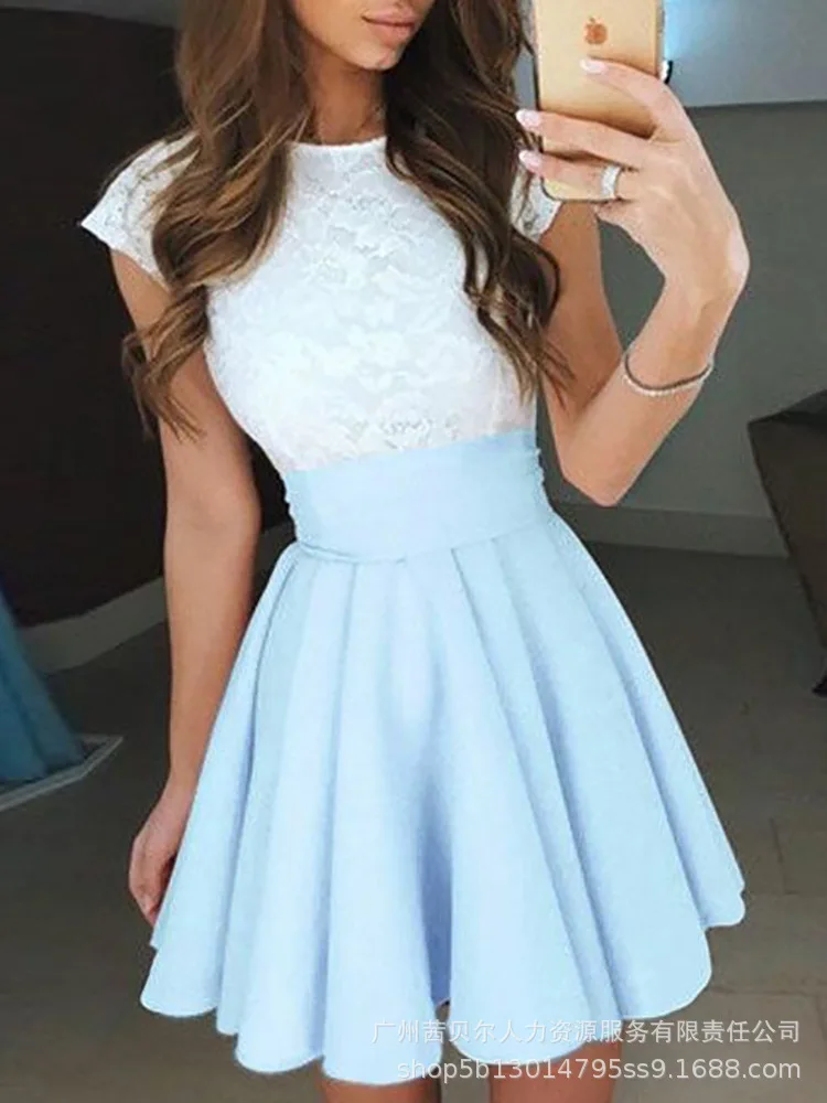 Ladies A-line Black Blue Short Dresses Pleated Dress Women Elegant Mini Dresses 2022 Summer New Fashion
Ladies A-line Black Blue Short Dresses Pleated Dress Women Elegant Mini Dresses 2022 Summer New Fashion