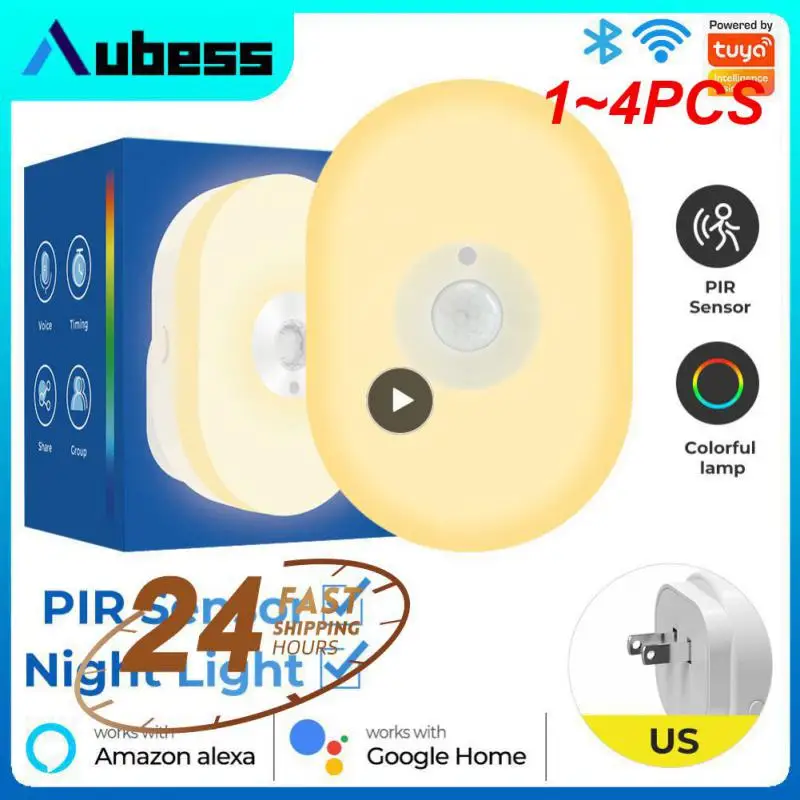 1~4PCS WiFi Tuya Smart LED Night Light PIR Motion Sensor Light EU US UK Plug Wall Lamp Warm White RGB Room App Voice For Alexa
1~4PCS WiFi Tuya Smart LED Night Light PIR Motion Sensor Light EU US UK Plug Wall Lamp Warm White RGB Room App Voice For Alexa