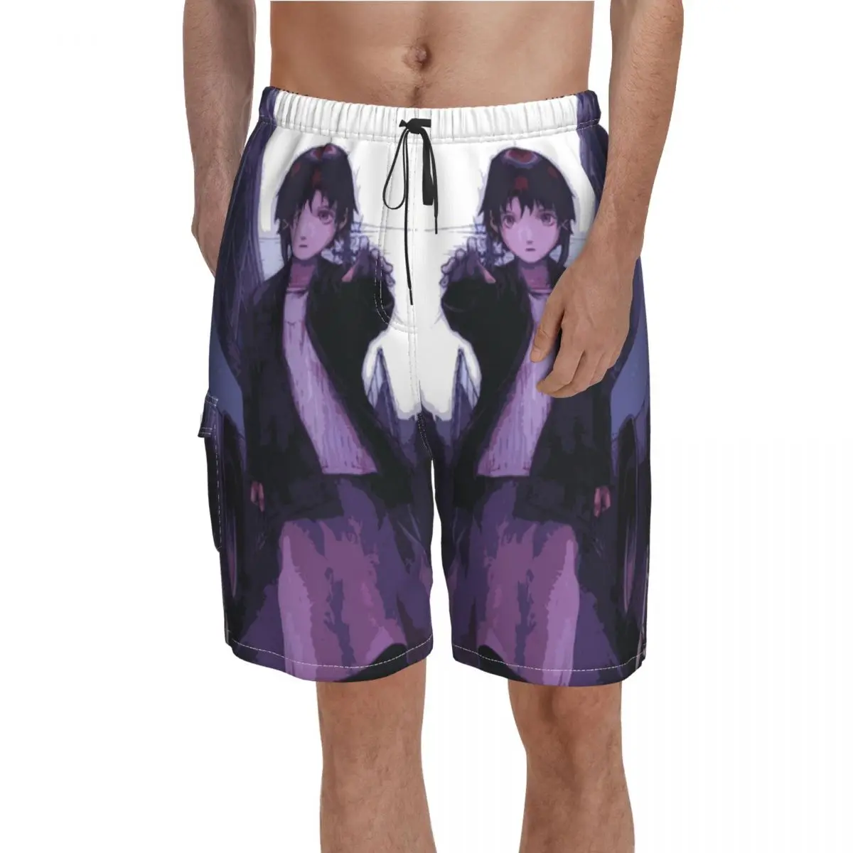 Experiments Lain Board Shorts Anime Men Bathing Swimming Trunks Polyester Pattern Swim Trunks
Experiments Lain Board Shorts Anime Men Bathing Swimming Trunks Polyester Pattern Swim Trunks