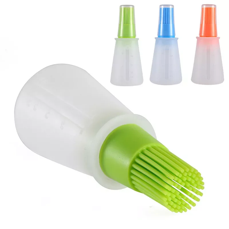 Baking oil brush Silicone Oil Bottle with Cap Barbecue Brush with Scale Sauce Butter Brush Kitchen cooking accessory
Baking oil brush Silicone Oil Bottle with Cap Barbecue Brush with Scale Sauce Butter Brush Kitchen cooking accessory