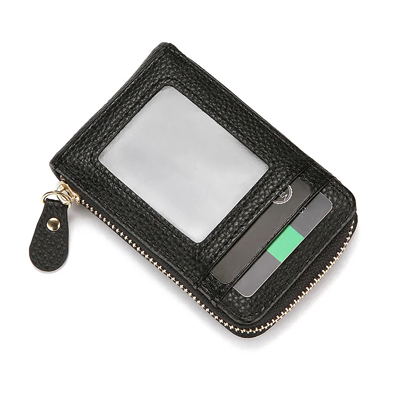 Men's Card Holder Unisex Wallet Genuine Leather Business Card Holder Zipper Card Protect Case ID Bank Card Holders Purse
Men's Card Holder Unisex Wallet Genuine Leather Business Card Holder Zipper Card Protect Case ID Bank Card Holders Purse