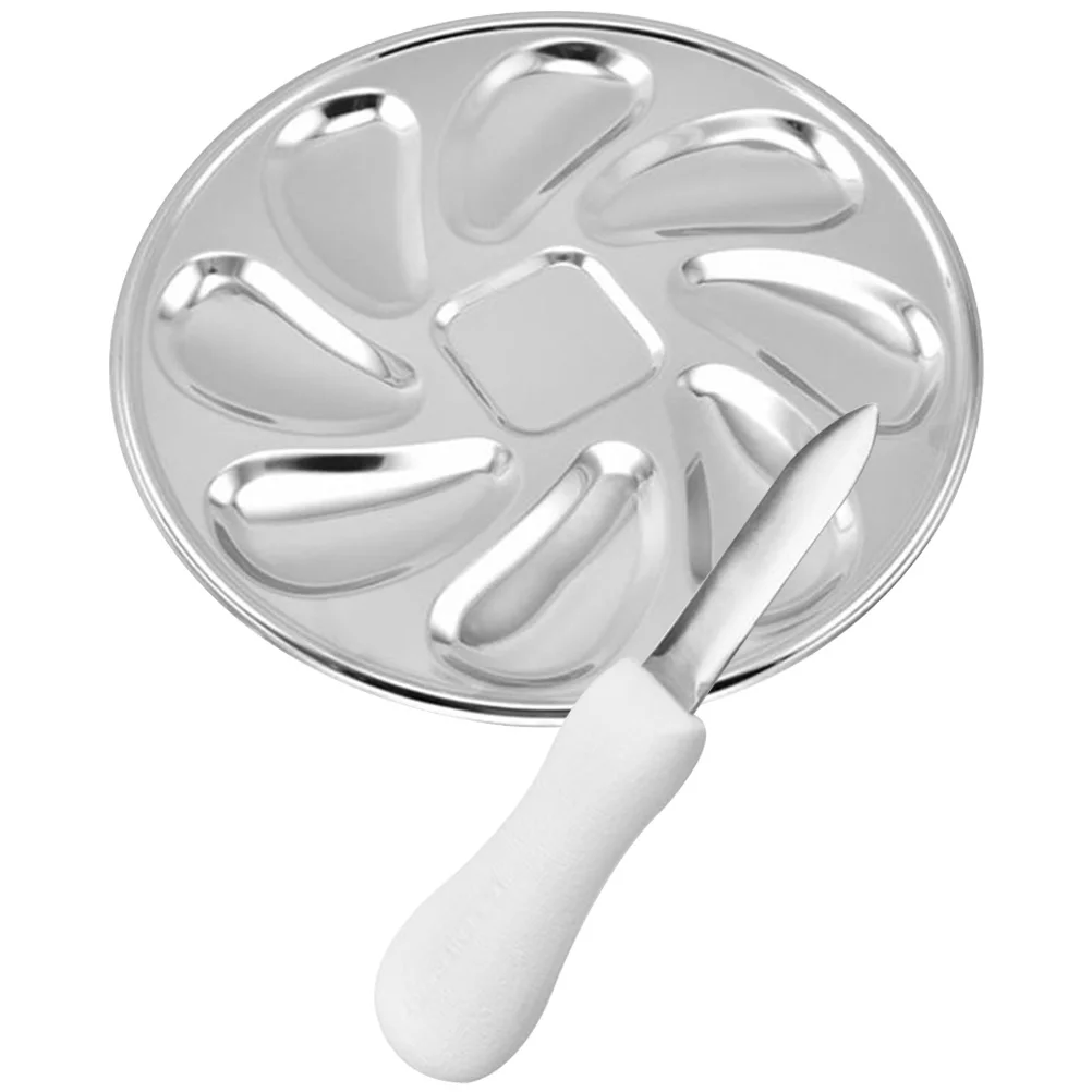 Oyster Plate Dish Clam Serving Shucker Seafood Tray Oystersbaking Escargot Shucking Snail Sauce Opener Compartment Panscallop
Oyster Plate Dish Clam Serving Shucker Seafood Tray Oystersbaking Escargot Shucking Snail Sauce Opener Compartment Panscallop