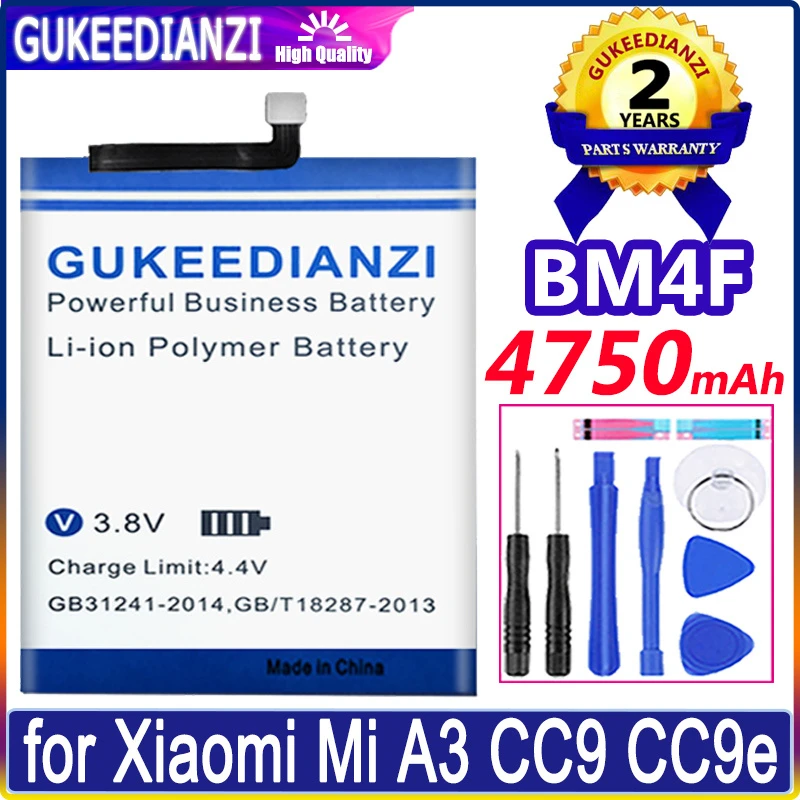 

Bateria 4750mAh BM4F High Quality Mobile Phone Battery For Xiaomi Mi A3 CC9e CC9 CC9 E Mi9 Lite MI 9 LITE Large Capacity Battery