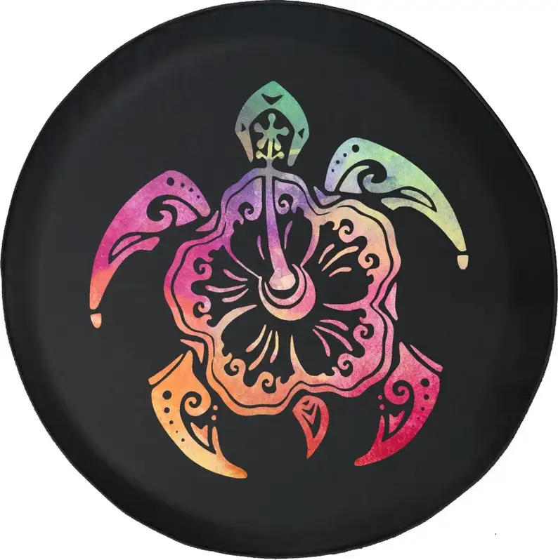 Watercolor Sea Turtle Flower Spare Tire Cover Fits Jeep Wrangler, Rubicon, Camper, and RV's
Watercolor Sea Turtle Flower Spare Tire Cover Fits Jeep Wrangler, Rubicon, Camper, and RV's