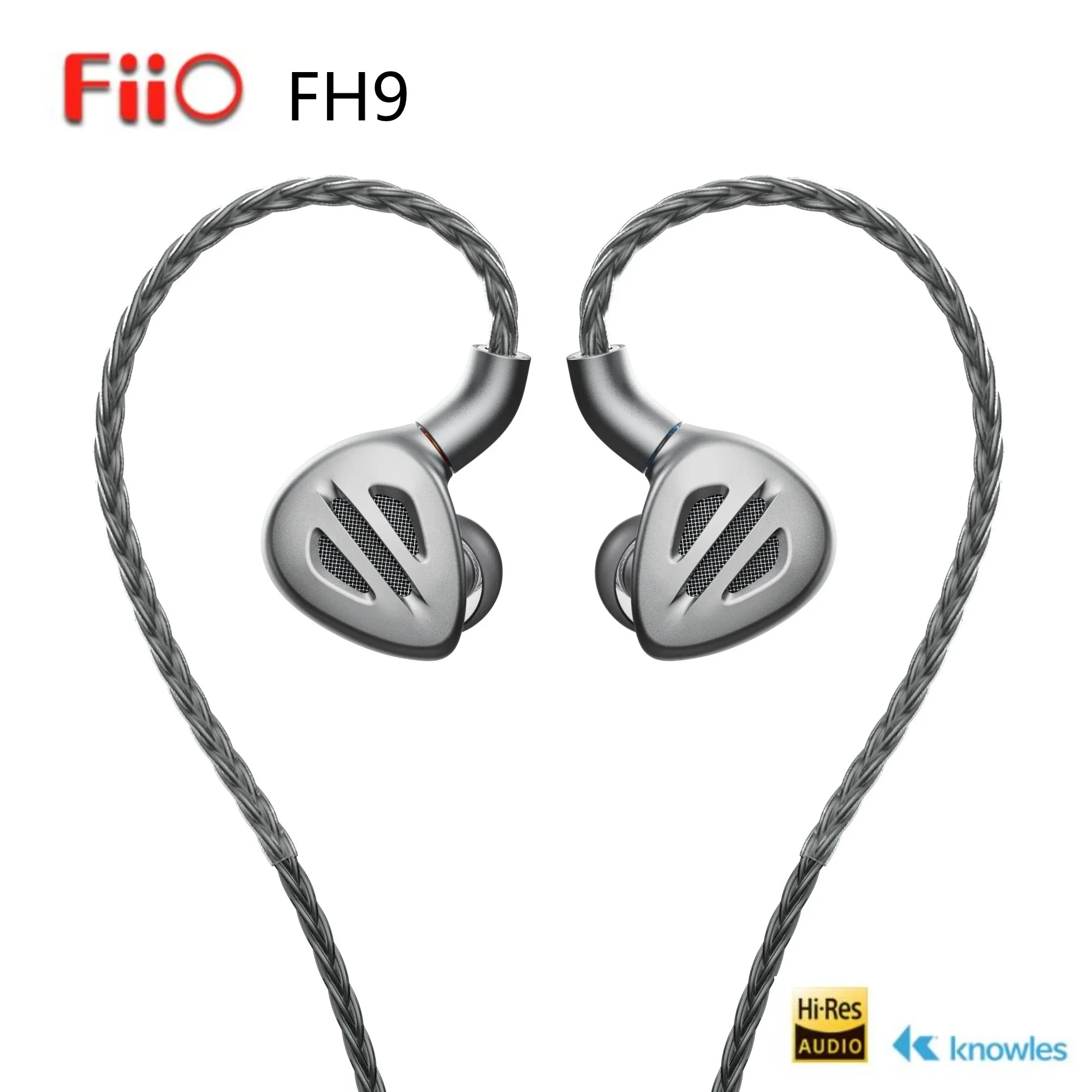 

Наушники-вкладыши FiiO FH9 HiFi 1DD + 6BA, гибридные Hi-Fi наушники Knowles с монитором музыки, аудиофил, бас, наушники IEMs MMCX с кабелем 2,5/3,5/4,4