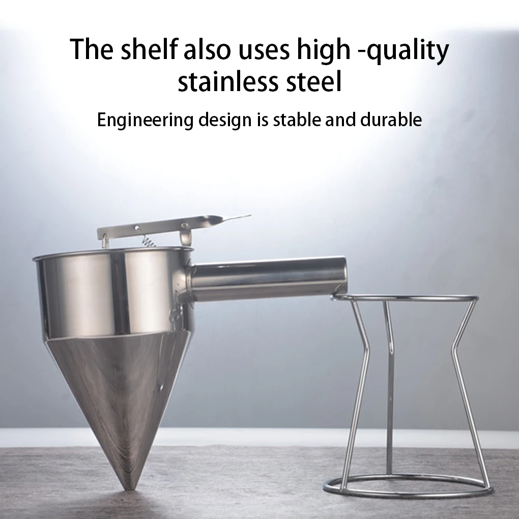Pancake Dispenser Stainless Steel Cupcake Pastry Dessert Funnels Cookie Separator Food Birthday Baking Household
Pancake Dispenser Stainless Steel Cupcake Pastry Dessert Funnels Cookie Separator Food Birthday Baking Household