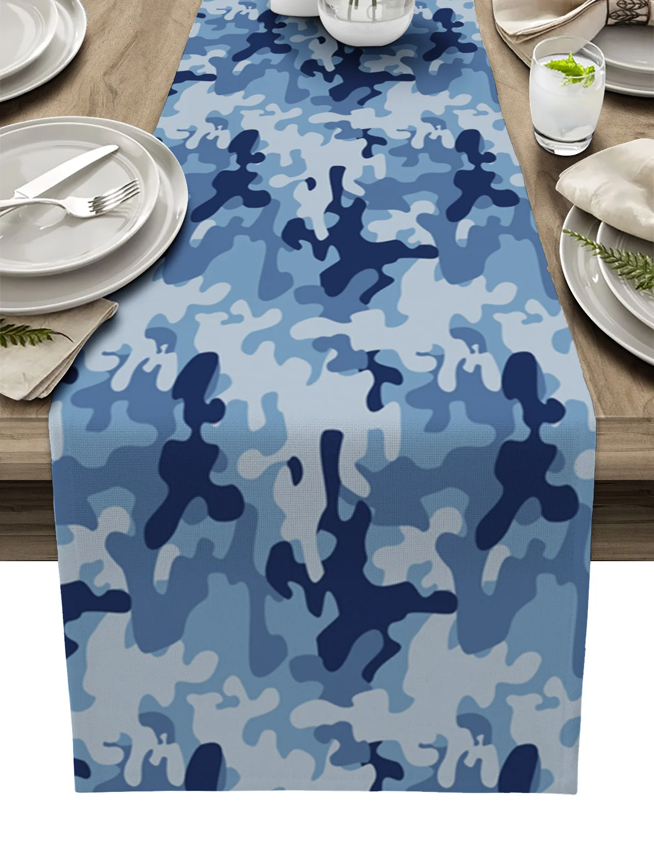 Military Blue Camouflage Table Runners Kitchen Table Decoration Dining Table Runners Wedding Party Table Decor 
Military Blue Camouflage Table Runners Kitchen Table Decoration Dining Table Runners Wedding Party Table Decor