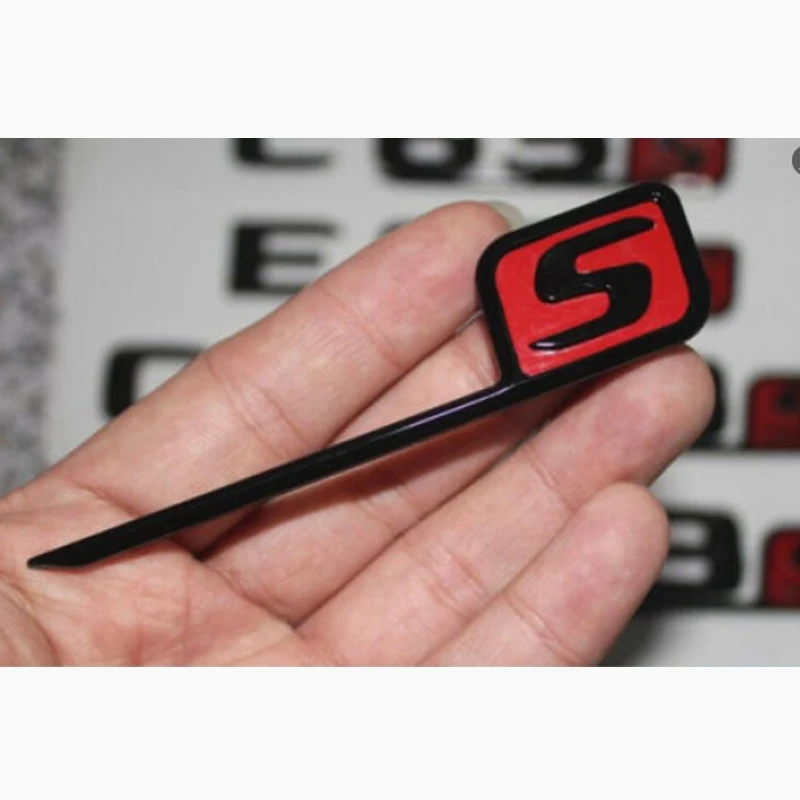 S Letters Emblem Stickers for A45 A35 C43 C63 E63 S63 CLS63 CLS53 GLC63 GLS53 GLS63 GLE63 CLA45 S Emblems
S Letters Emblem Stickers for A45 A35 C43 C63 E63 S63 CLS63 CLS53 GLC63 GLS53 GLS63 GLE63 CLA45 S Emblems