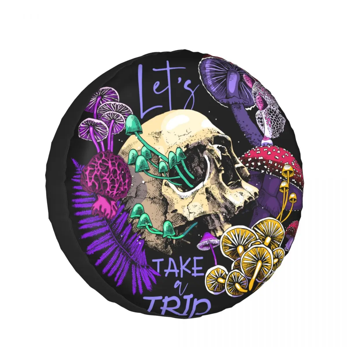 1Pc Car Spare Tire Cover Magic Psychedelic Mushrooms And Skulls Case Polyester Tire for Cars Wheel Protection Cover
1Pc Car Spare Tire Cover Magic Psychedelic Mushrooms And Skulls Case Polyester Tire for Cars Wheel Protection Cover