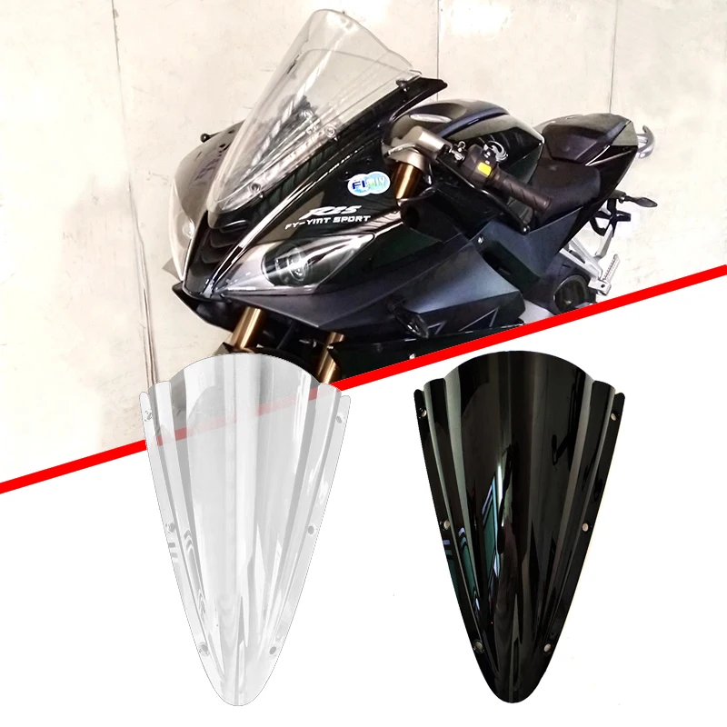 

For Yamaha YZF R125 Windscreen Wind Screen Smoke Iridium 2008-2018 MOTO YZF R125 Windshield Modified Competitive Windshield