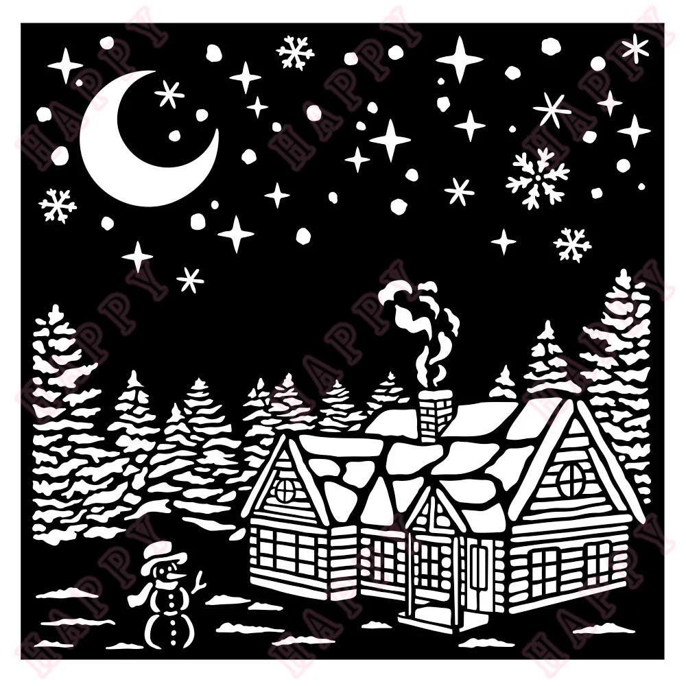 2022 Classic Christmas Village Layering Stencils DIY Scrapbook Envelope Diary Album Decorative Craft Embossing Template Handmade
2022 Classic Christmas Village Layering Stencils DIY Scrapbook Envelope Diary Album Decorative Craft Embossing Template Handmade