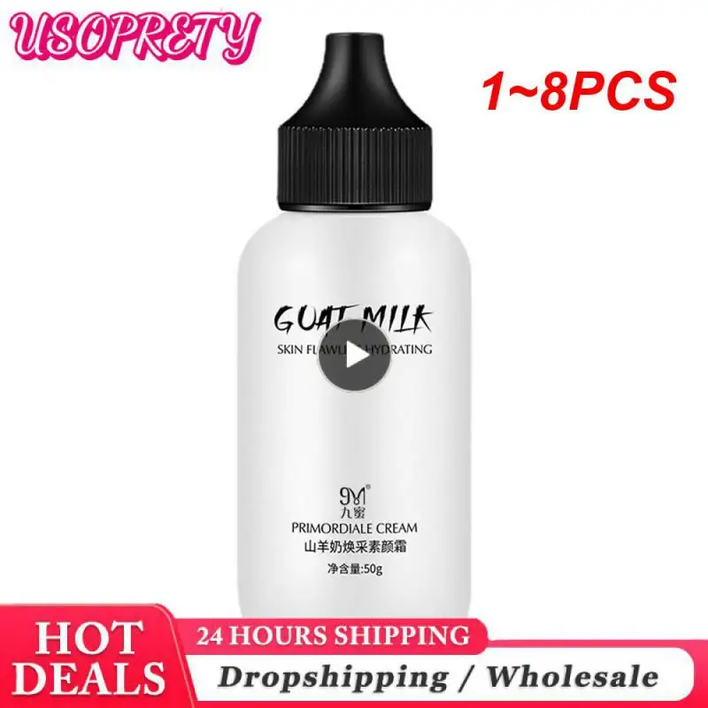 1~8PCS Professional Lazy Face Foundation Cream Goat Milk Revitalizing Full Coverage Waterproof Makeup Base BrightenIng Cover
1~8PCS Professional Lazy Face Foundation Cream Goat Milk Revitalizing Full Coverage Waterproof Makeup Base BrightenIng Cover