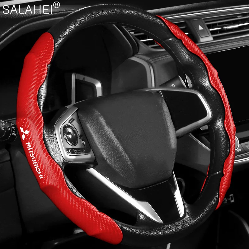 2PC Car Steering Wheel Cover Accessories Carbon Fiber & Soft Suede Anti Slip For Mitsubishi Ralliart Lancer Outlander Pajero Asx
2PC Car Steering Wheel Cover Accessories Carbon Fiber & Soft Suede Anti Slip For Mitsubishi Ralliart Lancer Outlander Pajero Asx
