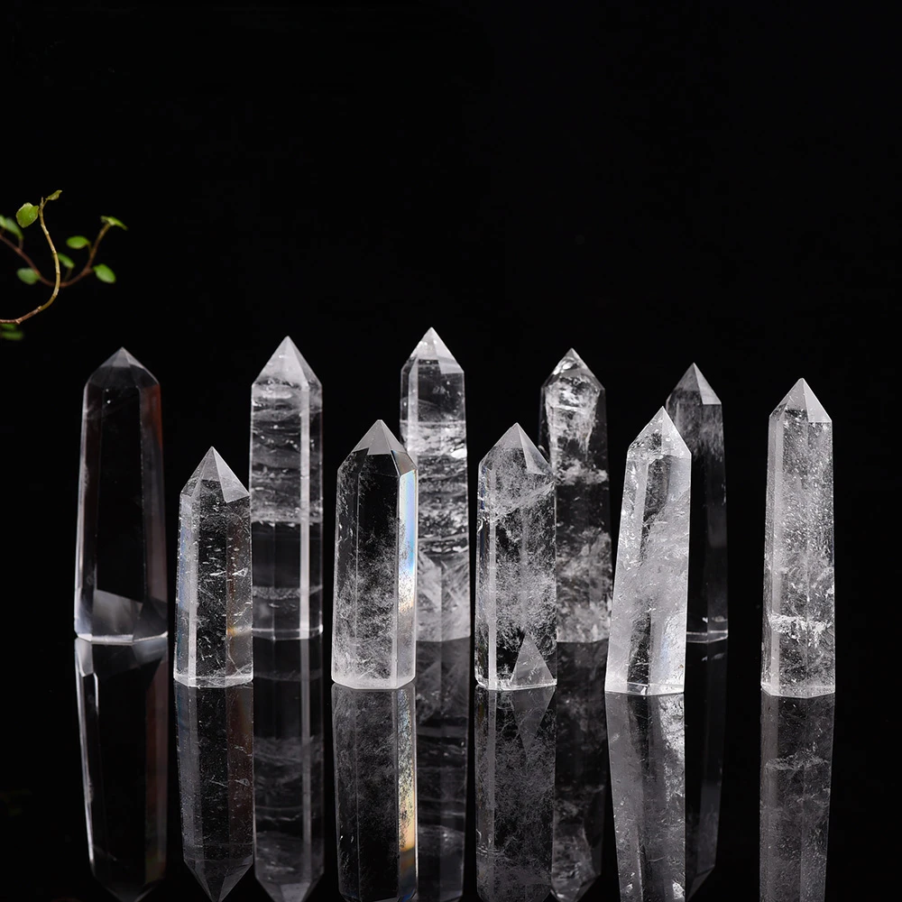 Natural white Crystal clear quartz 4-8CM Quartz Crystal Stone Point Healing Hexagonal Wand Treatment Stone
Natural white Crystal clear quartz 4-8CM Quartz Crystal Stone Point Healing Hexagonal Wand Treatment Stone