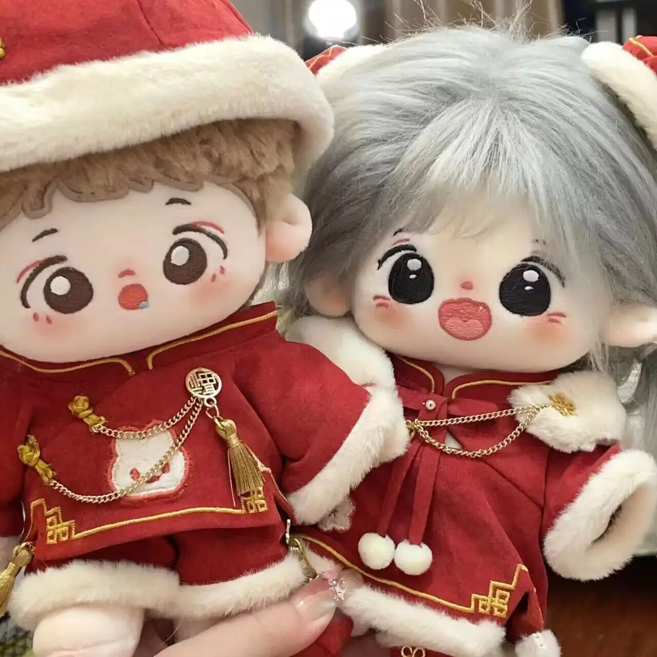 New Year Clothes Lovely Rabbit Suit Chinoiserie No Attribute For 20cm Plush Stuffed Doll Clothes Clothing Outfits Cosplay Gift
New Year Clothes Lovely Rabbit Suit Chinoiserie No Attribute For 20cm Plush Stuffed Doll Clothes Clothing Outfits Cosplay Gift