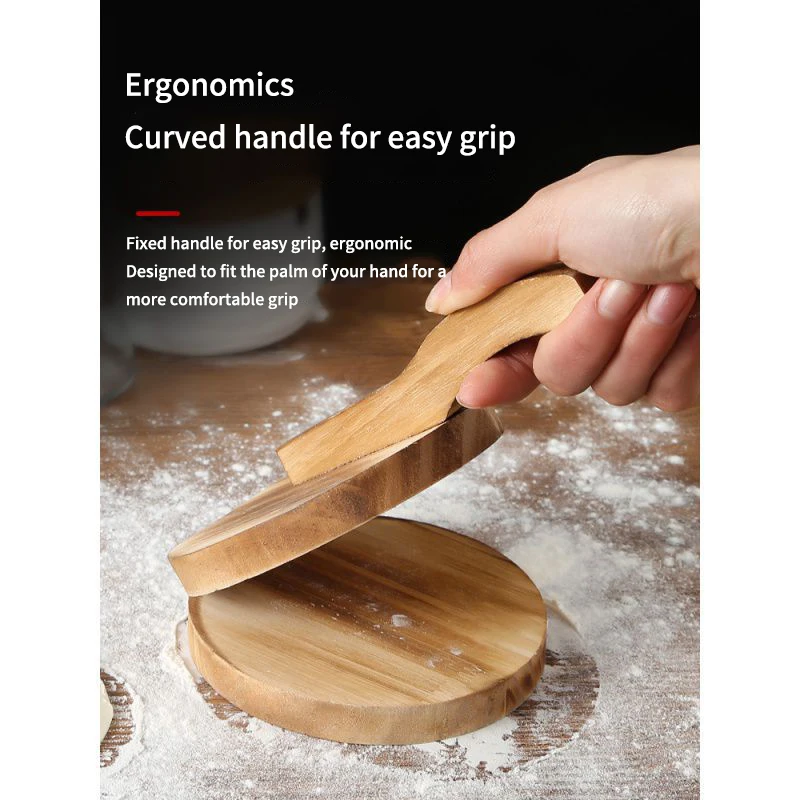 Wooden Dumpling Skin Artifact Manual Dough Pressure Maker Mould Dumpling Skin Press Device For Making Dumplings DIY Pastry Tools
Wooden Dumpling Skin Artifact Manual Dough Pressure Maker Mould Dumpling Skin Press Device For Making Dumplings DIY Pastry Tools
