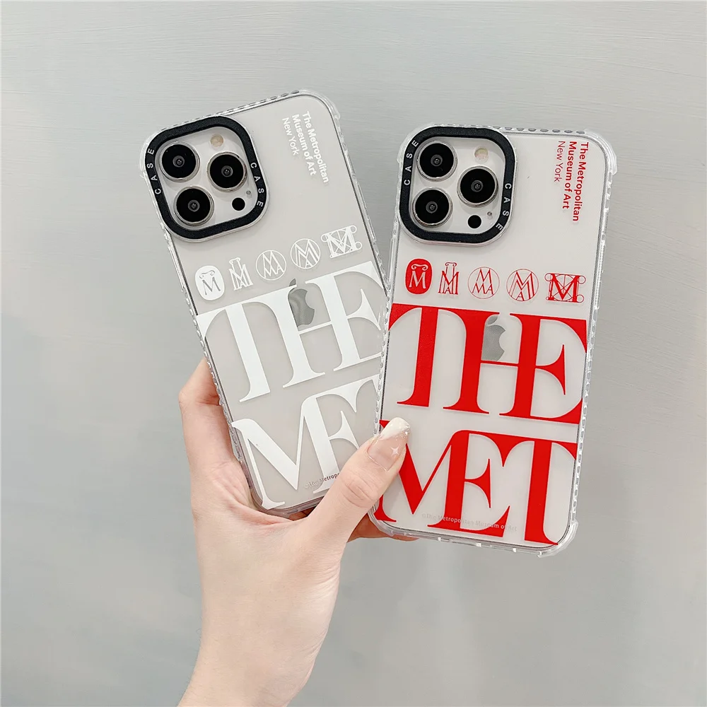 THE MET Luxury letters Soft Case for iPhone 11 12 13 Pro Max 13 Mini 7 8 Plus XS XR transparent bumper Silicone Back Cover
THE MET Luxury letters Soft Case for iPhone 11 12 13 Pro Max 13 Mini 7 8 Plus XS XR transparent bumper Silicone Back Cover