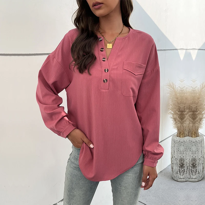 Pink Pullover Shirts For Women 2023 Fashion Spring Autumn Tops Blouse Long Sleeve Casual Party Classy
Pink Pullover Shirts For Women 2023 Fashion Spring Autumn Tops Blouse Long Sleeve Casual Party Classy