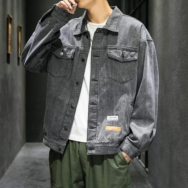 Fashion Street Men's Retro Denim Jacket Korean Hip-hop Fashionable Coat Popular Handsome Men M-5XL Bomber Jacket
Fashion Street Men's Retro Denim Jacket Korean Hip-hop Fashionable Coat Popular Handsome Men M-5XL Bomber Jacket