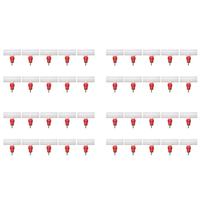 Chicken Nipples Tee Fittings - Fully Automatic Poultry Waterers Kit Chicken Water Drinker 60 Pack
Chicken Nipples Tee Fittings - Fully Automatic Poultry Waterers Kit Chicken Water Drinker 60 Pack