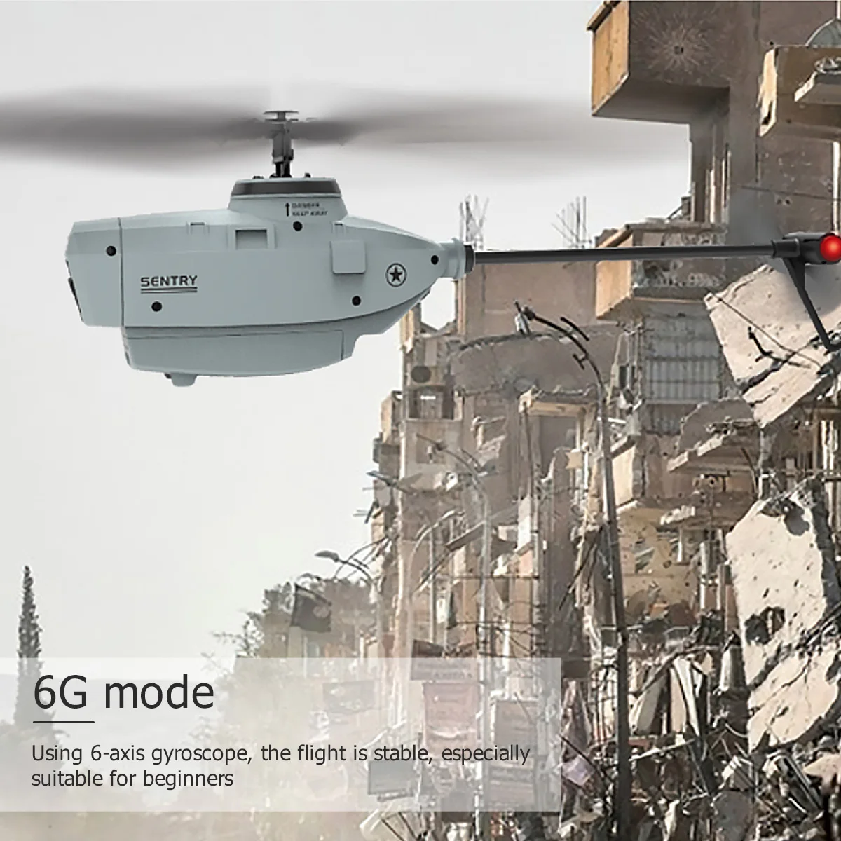 C127 2.4G RC Helicopter Professional 720P Camera 6 Axis Gyro WIFI Sentry Spy RC Drone Wide Angle Single Paddle Without Ailerons
C127 2.4G RC Helicopter Professional 720P Camera 6 Axis Gyro WIFI Sentry Spy RC Drone Wide Angle Single Paddle Without Ailerons