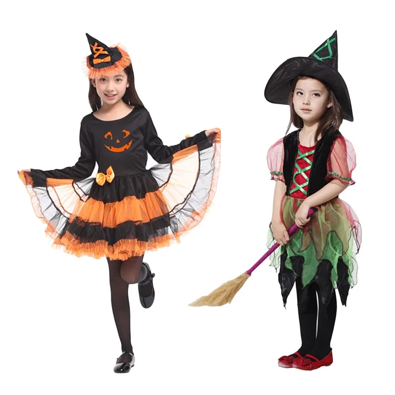 Girls Witch Dress Costume Suit Round Neck Yarn Skirt and Witch Hat/ Headdress for Halloween/ Photo Props
Girls Witch Dress Costume Suit Round Neck Yarn Skirt and Witch Hat/ Headdress for Halloween/ Photo Props