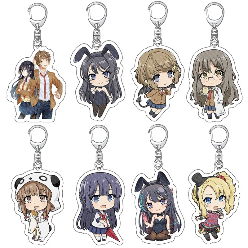 Аниме Rascal Not Dream of Bunny Girl акриловый брелок для ключей фигурка Sakurajima Mai Koga Tomoe Azusagawa Sakuta сексуальный стиль
Аниме Rascal Not Dream of Bunny Girl акриловый брелок для ключей фигурка Sakurajima Mai Koga Tomoe Azusagawa Sakuta сексуальный стиль