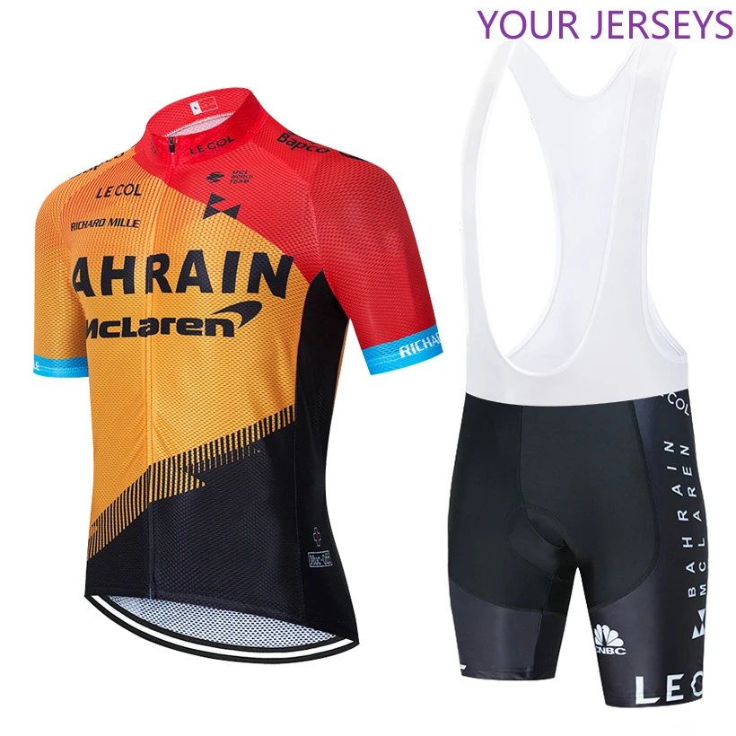 

2022 TEAM BAHRAIN Cycling Jersey 20D Bike Shorts Set Mtb Ropa Mens Summer Quick Dry Pro BICYCLING Shirts Maillot Culotte Wear