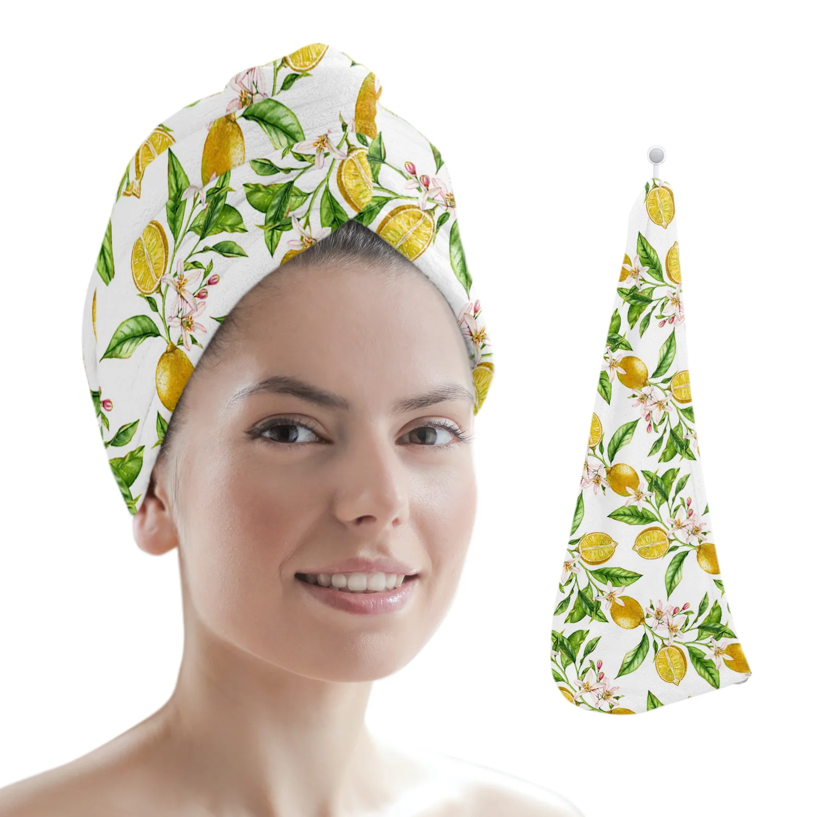 Lemon Texture Watercolor Art Women Hair Drying Hat Quick-dry Hair Towel Cap Hat Bath Hat Microfiber Towel Cap
Lemon Texture Watercolor Art Women Hair Drying Hat Quick-dry Hair Towel Cap Hat Bath Hat Microfiber Towel Cap