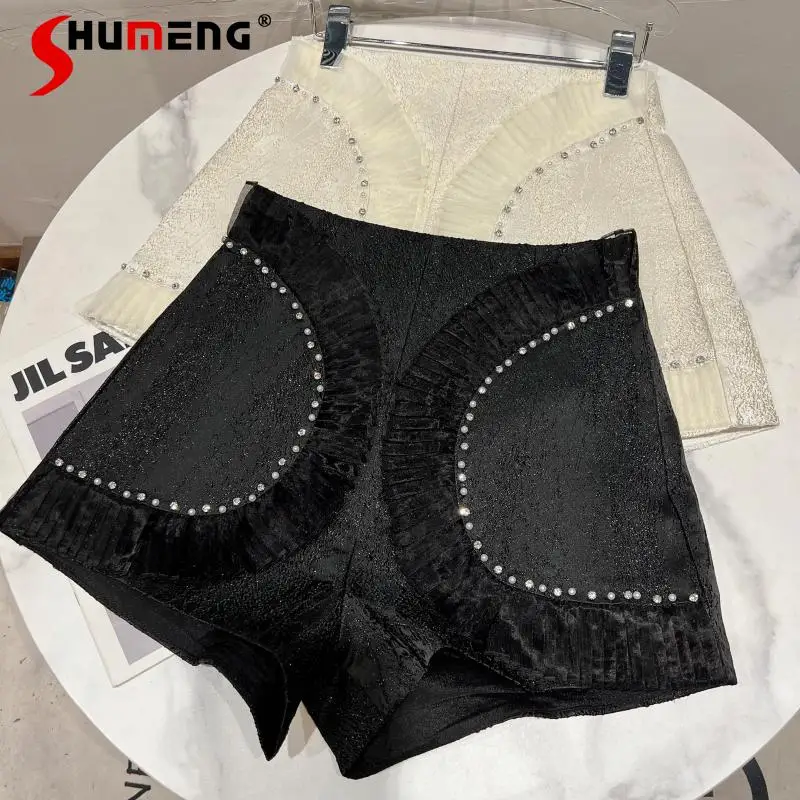 2022 Summer New Pleated Rhinestone Beaded Decorative Pattern Temperament Short Pants Solid Color A-line Women's Shorts
2022 Summer New Pleated Rhinestone Beaded Decorative Pattern Temperament Short Pants Solid Color A-line Women's Shorts