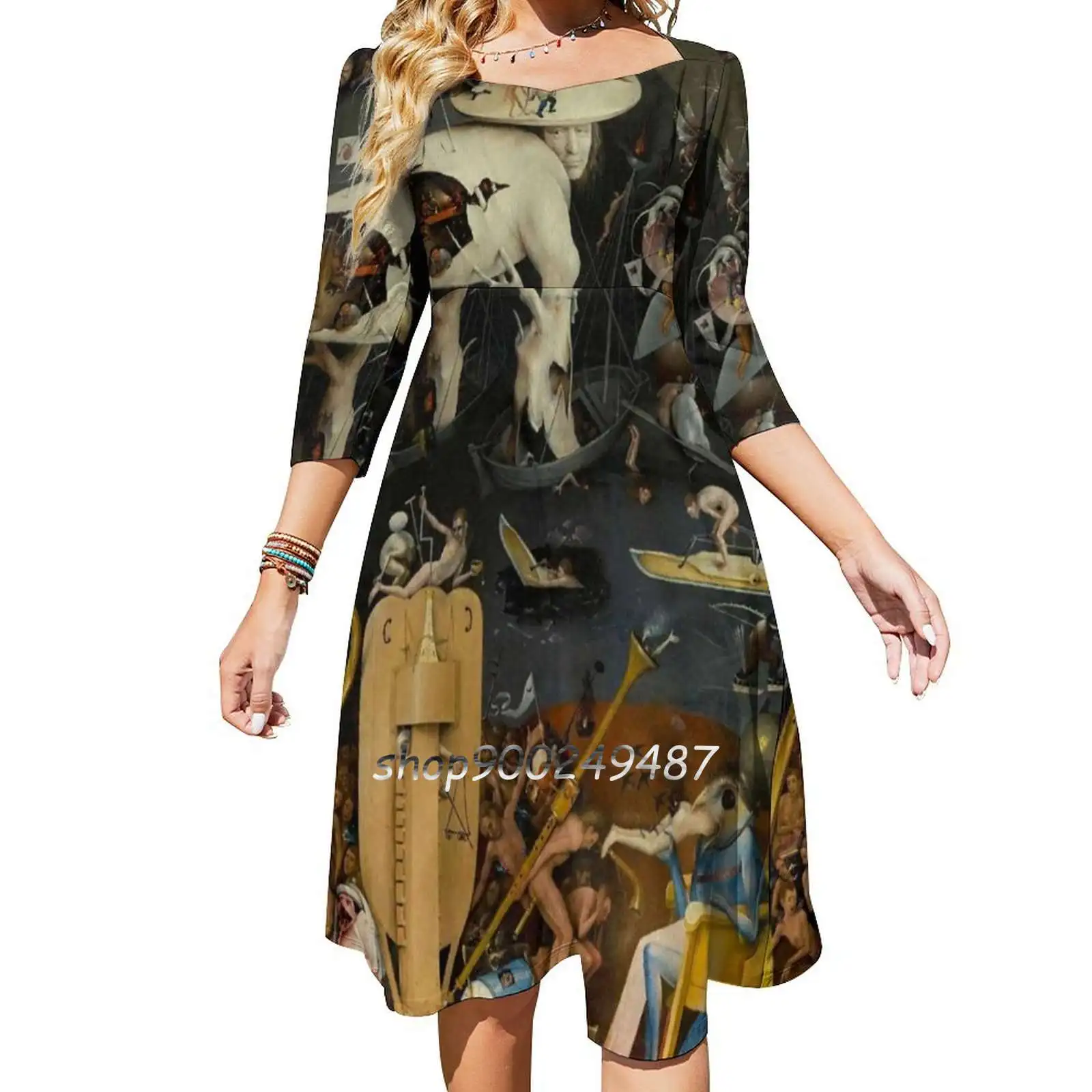 Hieronymus-The Garden Of Earthly Delights Square Neck Dress Sweet Summer Dress Women Elegant Halter Print Dress Hieronymus The
Hieronymus-The Garden Of Earthly Delights Square Neck Dress Sweet Summer Dress Women Elegant Halter Print Dress Hieronymus The