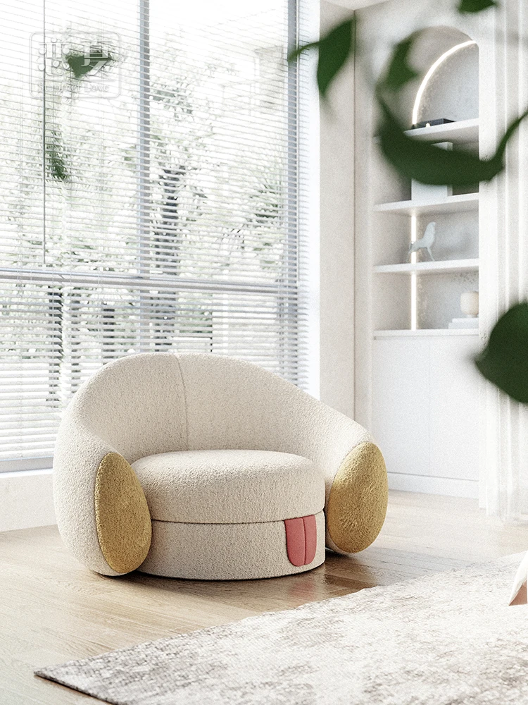Designer creative lazy sofa single round bedroom balcony small family leisure lovely girl net red ins
Designer creative lazy sofa single round bedroom balcony small family leisure lovely girl net red ins