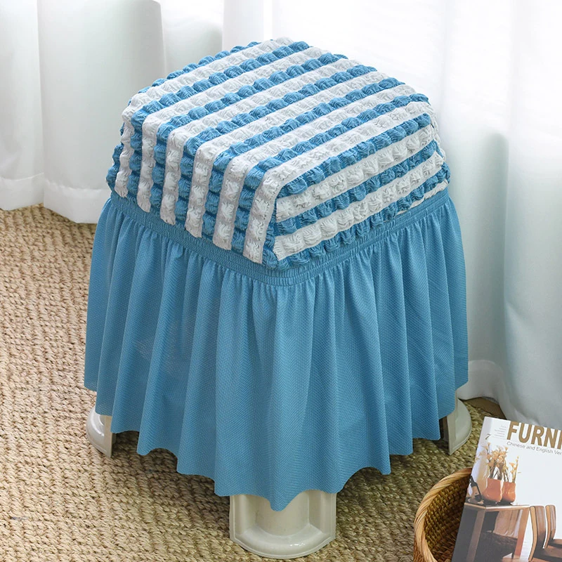 Striped Seersucker Skirt Stool Cover Elastic All-Inclusive Seat Cover Stretch Backless Chair Cover Four Seasons Universal
Striped Seersucker Skirt Stool Cover Elastic All-Inclusive Seat Cover Stretch Backless Chair Cover Four Seasons Universal
