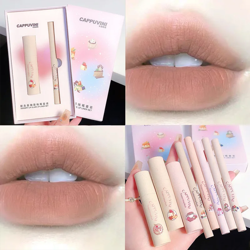 Matte Lip Mud Lip Liner Pencil Gift Box Makeup Set Lip Glaze Cream Waterproof Lip Lipstick Pen Lasting Korea Make Up Cosmetics
Matte Lip Mud Lip Liner Pencil Gift Box Makeup Set Lip Glaze Cream Waterproof Lip Lipstick Pen Lasting Korea Make Up Cosmetics