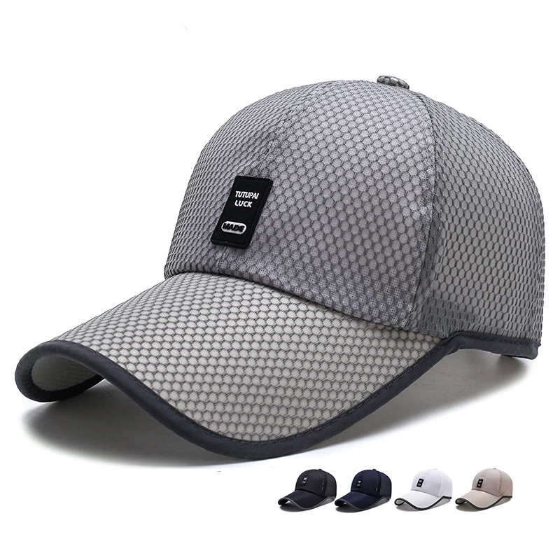 

Men Sunshade Mesh Baseball Hat Summer Comfort Breathable Baseball Hat Outdoor Leisure Simple Sun Hat Unisex Bones Masculinos