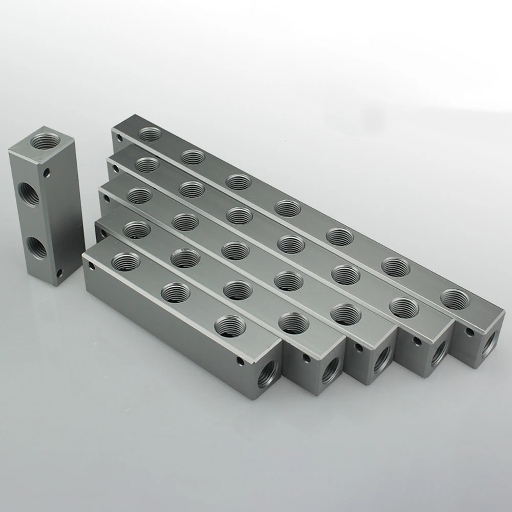 20x25mm WxH 1/4" BSP Female 2 3 4 5 6 7 8 10 Ways 4-12 Ports Solid Aluminum Pneumatic Air Manifold Block Splitter
20x25mm WxH 1/4" BSP Female 2 3 4 5 6 7 8 10 Ways 4-12 Ports Solid Aluminum Pneumatic Air Manifold Block Splitter