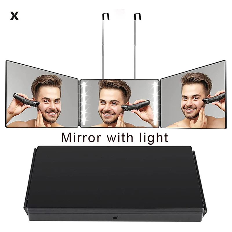 Зеркало 3-стороннее стеклянное с LED-подсветкой
Зеркало 3-стороннее стеклянное с LED-подсветкой