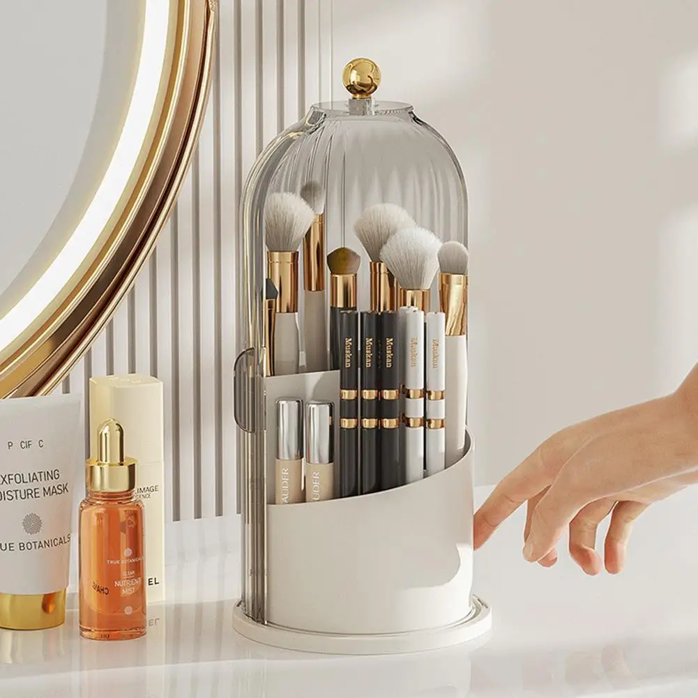 New 360° Rotating Makeup Brush Holder With Lid Luxury Organizer Cosmetic Lipstick Holder Shadow Eyebrow Pencil Eye Storage F6M8
New 360° Rotating Makeup Brush Holder With Lid Luxury Organizer Cosmetic Lipstick Holder Shadow Eyebrow Pencil Eye Storage F6M8