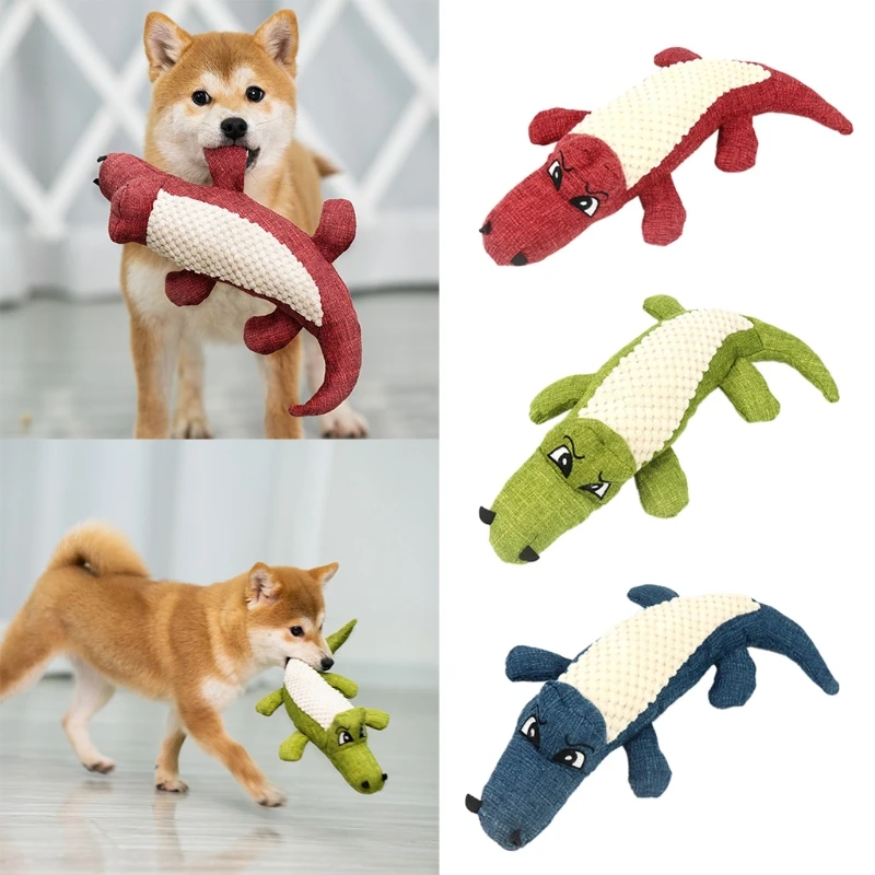 Dog Toys Squeak Interactive Puppy Plush Alligator with Crinkled Surface Stuffing Chew Toys for Small / Medium Dogs Y5GB
Dog Toys Squeak Interactive Puppy Plush Alligator with Crinkled Surface Stuffing Chew Toys for Small / Medium Dogs Y5GB